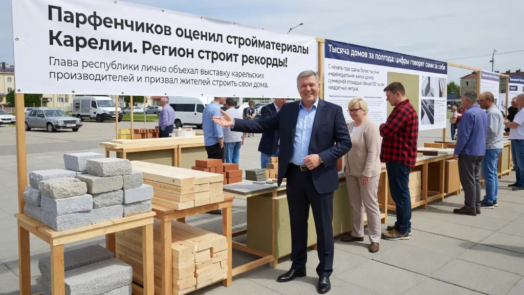 Парфенчиков оценил стройматериалы Карелии. Регион строит рекорды!